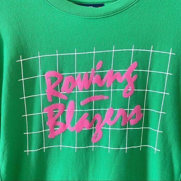 Rowing Blazers ’90s Green and Pink Crewneck - Picture 4 of 6